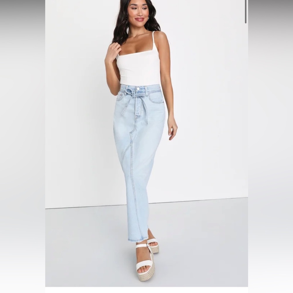 Levis Denim Maxi Skirt